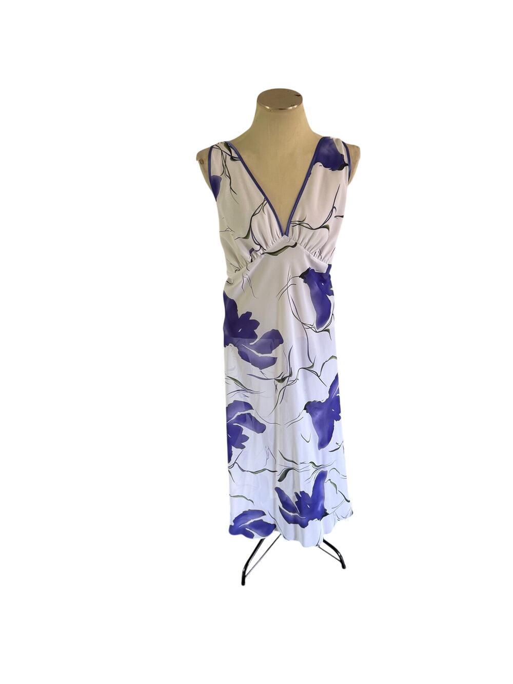 Y2K 2000s Purple Floral Mesh Baby Doll Gown Plus Size 3X Fairy Core Whimsy